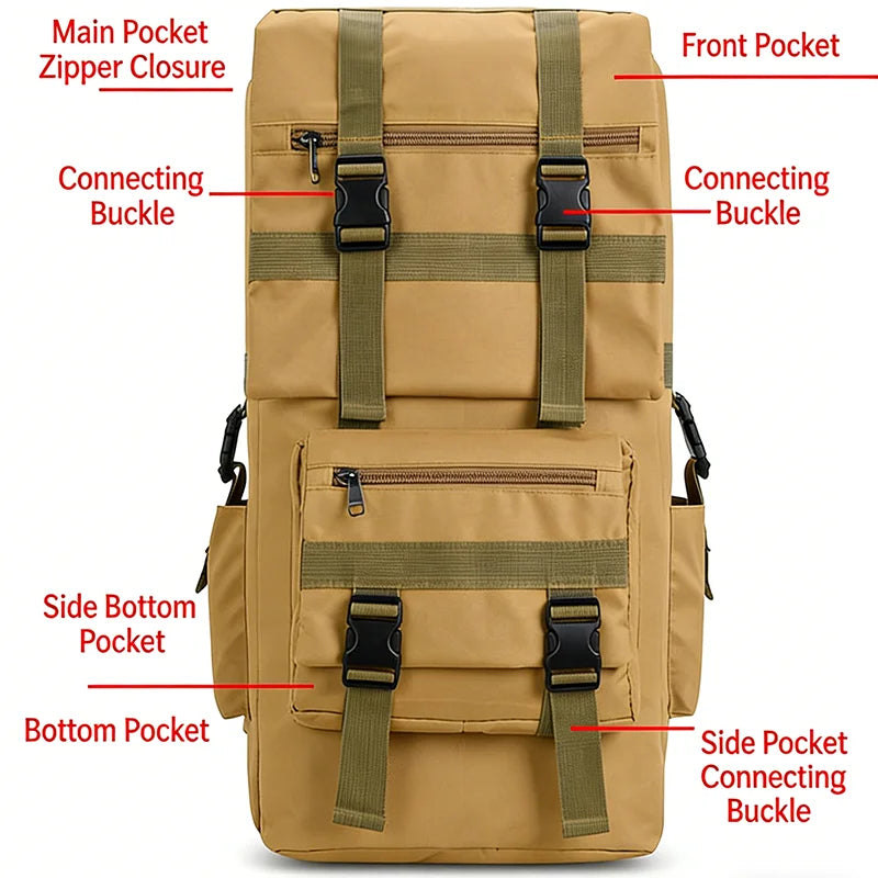 Ultimate 130L Waterproof Hiking Backpack